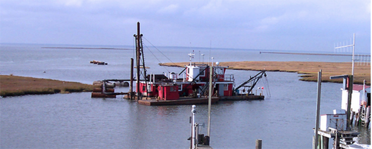 You are currently viewing Dredging commences in the Rutgers University Marine Field Station boat basin